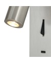 TARIFA III * APLIQUE LECTOR LED 3W 3000K NICKEL SATIN TYPE-C CARGADOR
